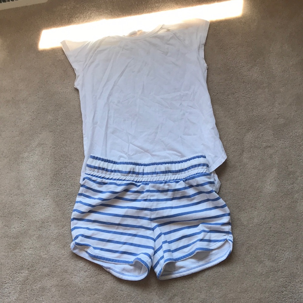 Short sleeve shirt and shorts